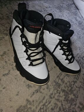 Jordan Men’s Black and White High-Top Sneakers